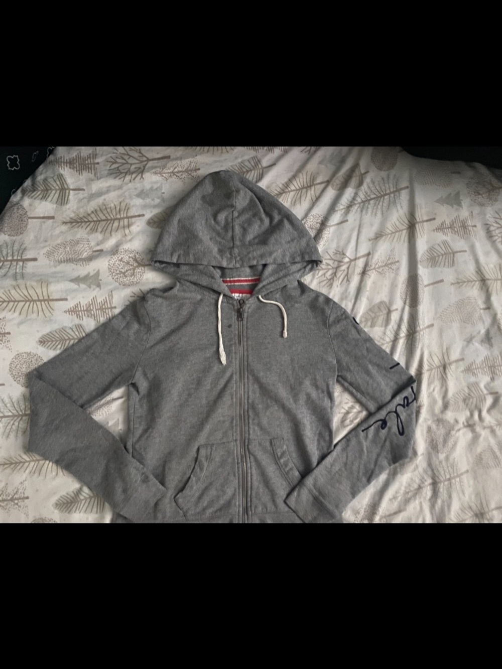 Aeropostale Gray Zip-Up Hoodie